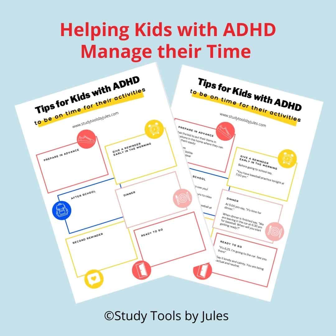 adhd-worksheet-to-be-on-time-study-tools-by-jules